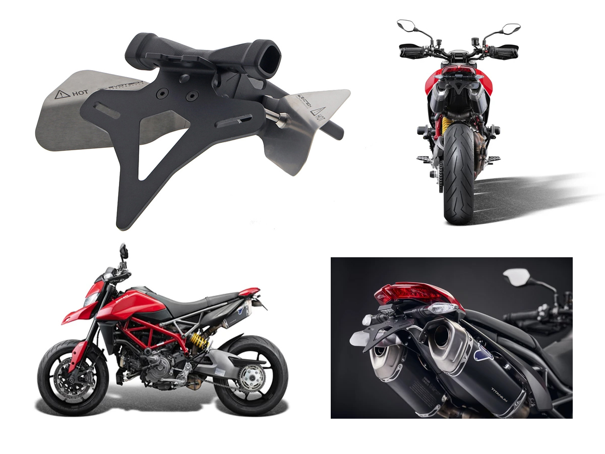 Ducati Hypermotard 950, 950 SP, 950 RVE Kennzeichenhalter von Evotech  Performance ab 2019
